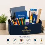 باقة قرطاسية أساسية لبداية دراسية منظمة ومشرقة من Allo Syria